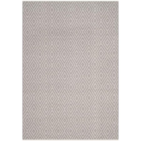 Safavieh 9 x 12 ft. Rectangle Montauk Hand Woven RugGrey & Ivory MTK811A-9